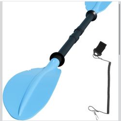 Remo de kayak resistente, remos de kayak de 96 pulgadas para canotaje en canoa con correa de remo gratuita, cuchillas de paleta de eje de aleación de 
