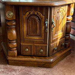 Solid Wood End Table, Two Available