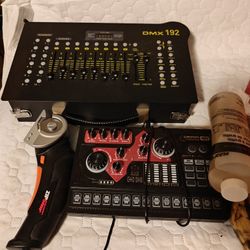 Party Projector Lighting,  Studio Lights, Fog Machine, Light Midi Controllers (Full Set)