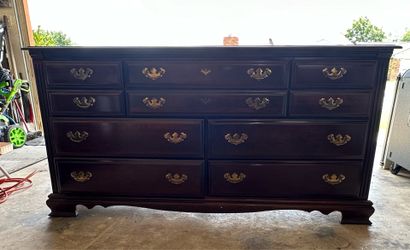 Solid wood dresser