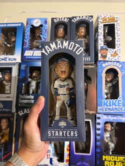 Yamamoto Dodgers 2025 World Champion Starters Bobblehead