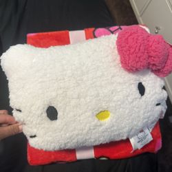 Hello Kitty Pillow & Blanket Set