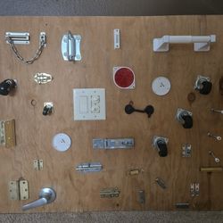 Handmade busy board.
