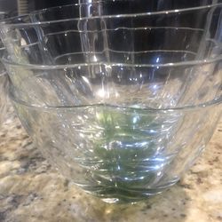 6 glass salad bowl
