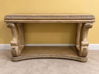 Elegant Sofa Table with Intricate Detailing and Unique Designs