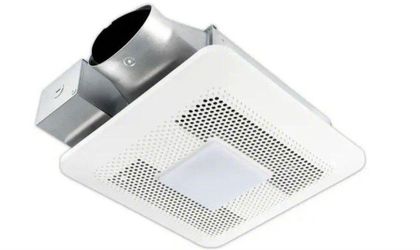 Panasonic WhisperThin DC LED Pick-A-Flow 80 -100 CFM Ceiling/Wall Bathroom Exhaust Fan, 3-3/8 in. Low Profile Housing