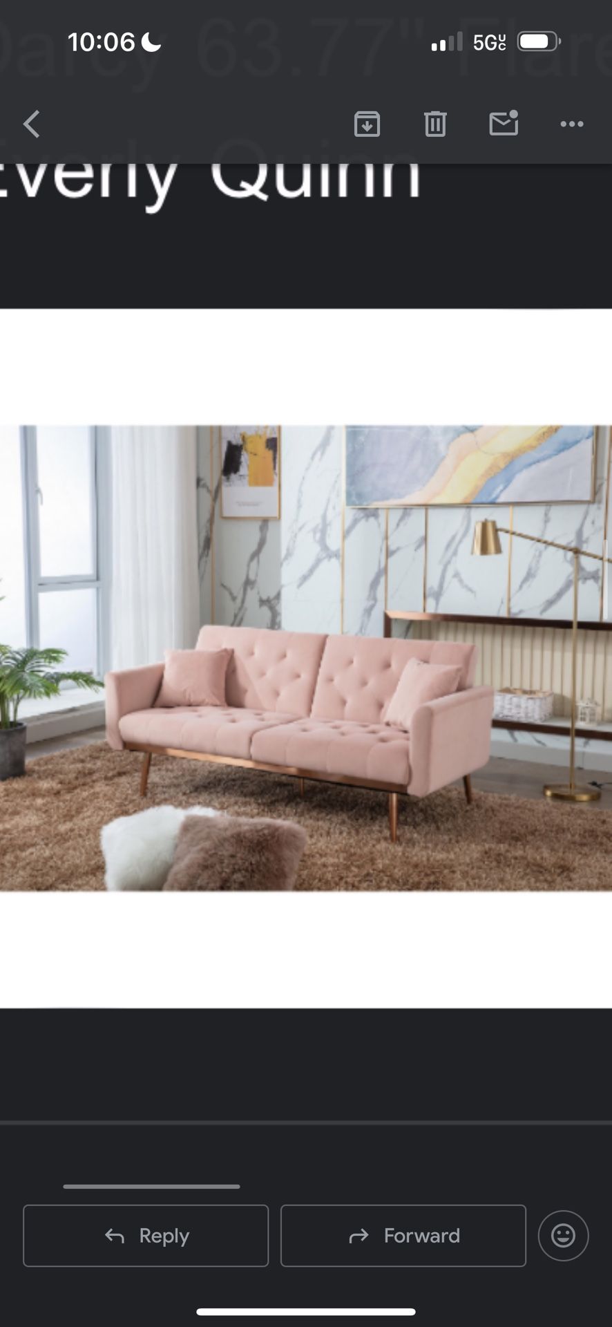 Pink Small Couch