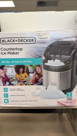 26 Lb. Capacity Portable Ice Maker in Stainless Steel