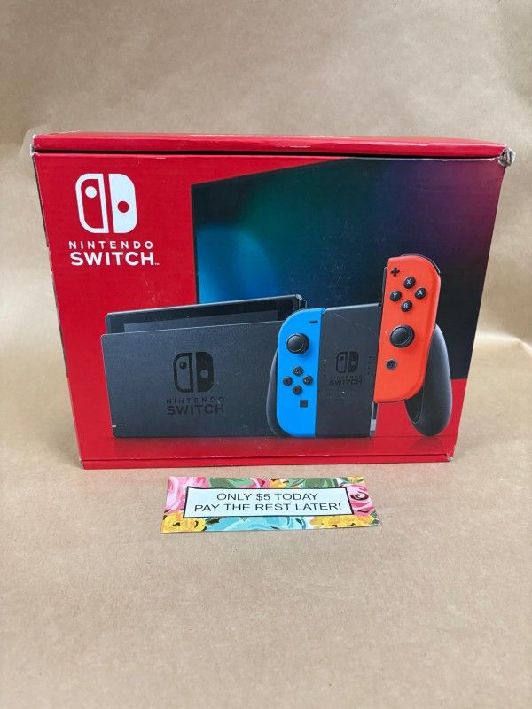 Nintendo Switch V2 Gaming Console New - Pay $1 today and pay the rest later -