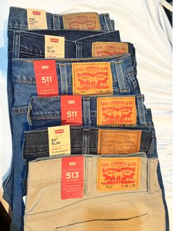 New Levi’s Jeans 511 513 516 Size 38 New With Tags