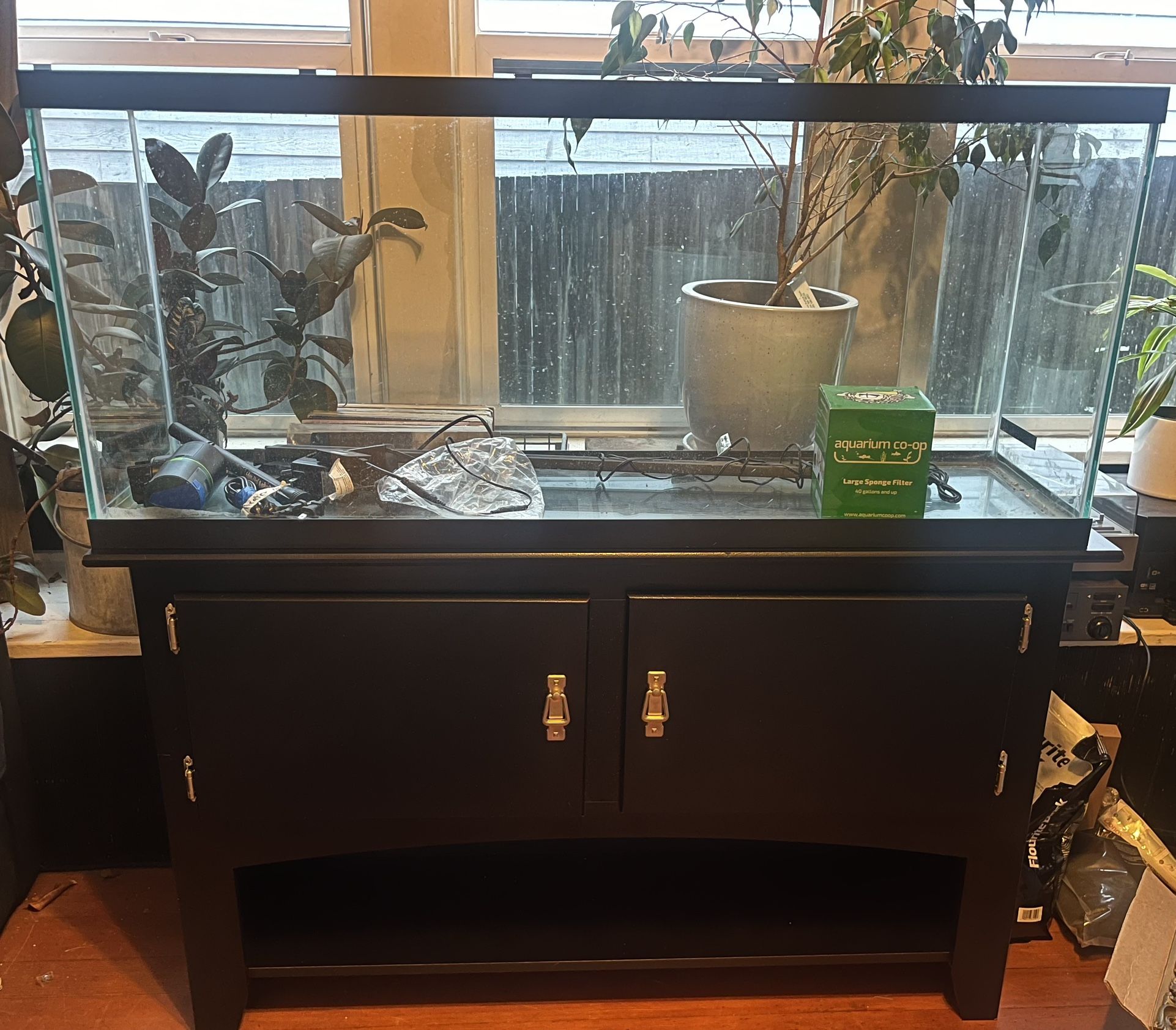 55 gallon aquarium with stand