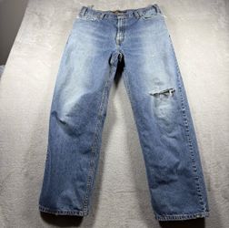 Vintage Levi’s Silver Tab Baggy Loose Jeans Men's 36x34 Blue Denim 90s Y2K #3A