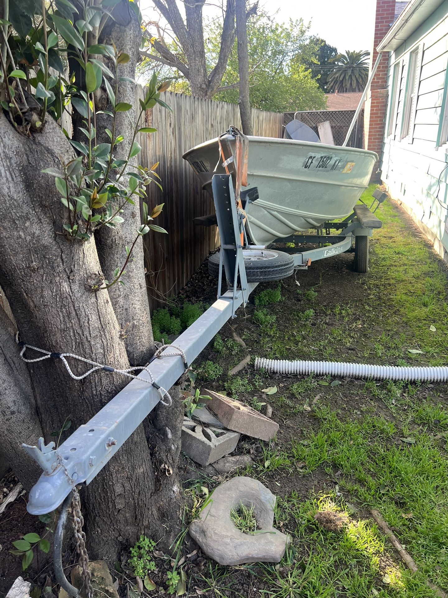 Aluminum Boat and Trailer