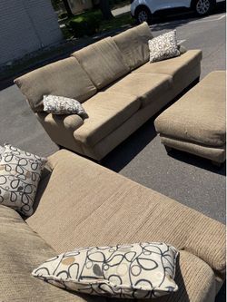 Couchs for sale (2Piece/Ottoman)