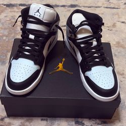 Air Jordan 1 Mid Squadron Blue Aura White