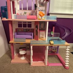 Barbie Dream house With Slide & Pool