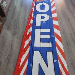 Now Open Sign Flag  Banner