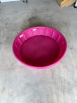 Pink Plastic Kiddie Pool