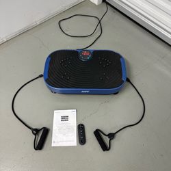 AXV Vibration Plate Exercise Machine w/ Bands & Remote