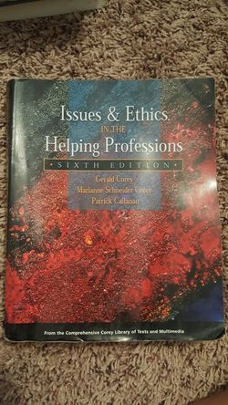 Issues and ethics in the helping professions