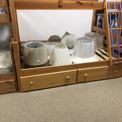 Sold Wood Twin Full Bunkned