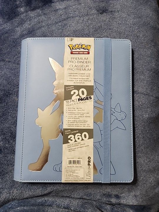 Pokemon Premium Ultra-Pro Binder Lucario Blue