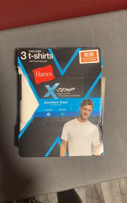 Hanes C-Temp tagless white t-shirts