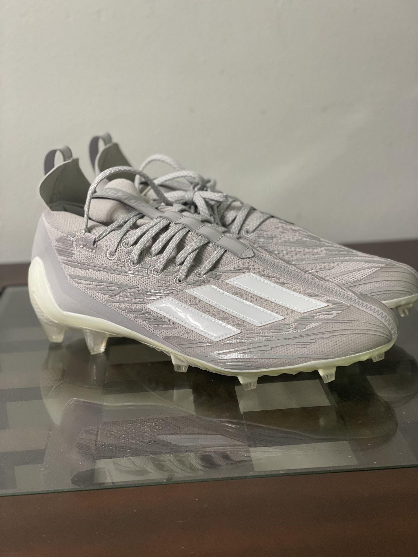 NEW Adidas Adizero Primeknit Football Cleats GV9633 Size 10.5 Gray Adidas Adizero Primeknit Football Cleats | Mercari main image 3