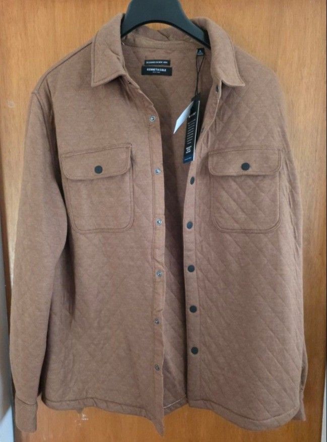 Men's Kenneth Cole XL Quilted Shirt Jacket