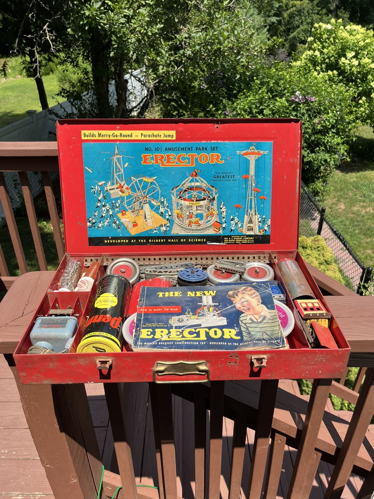 1949 Vintage Gilbert No. 10 1/2 Amusement Park Erector Set