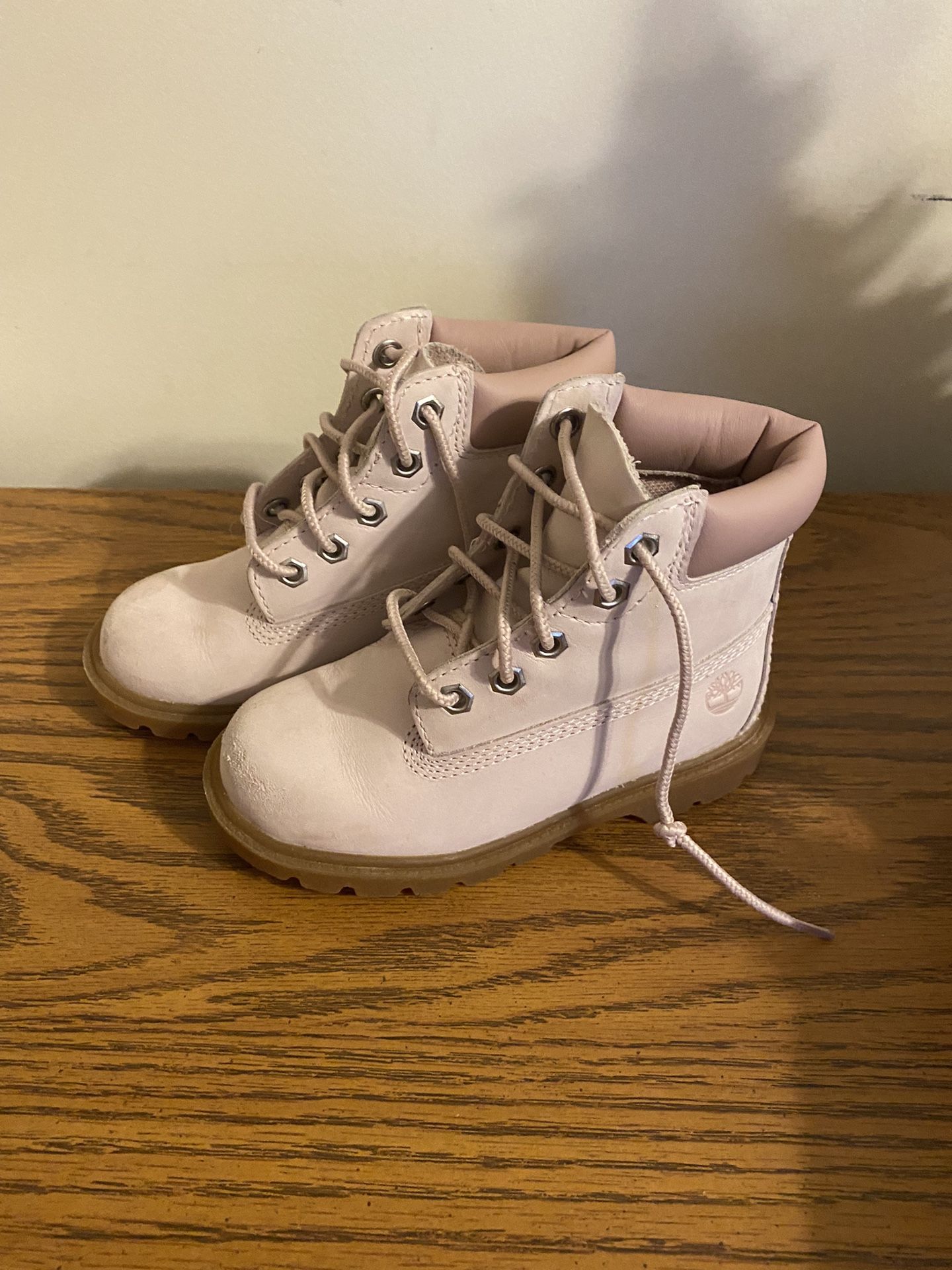 Like New Toddler Light Pink Timberland Boots Size 9