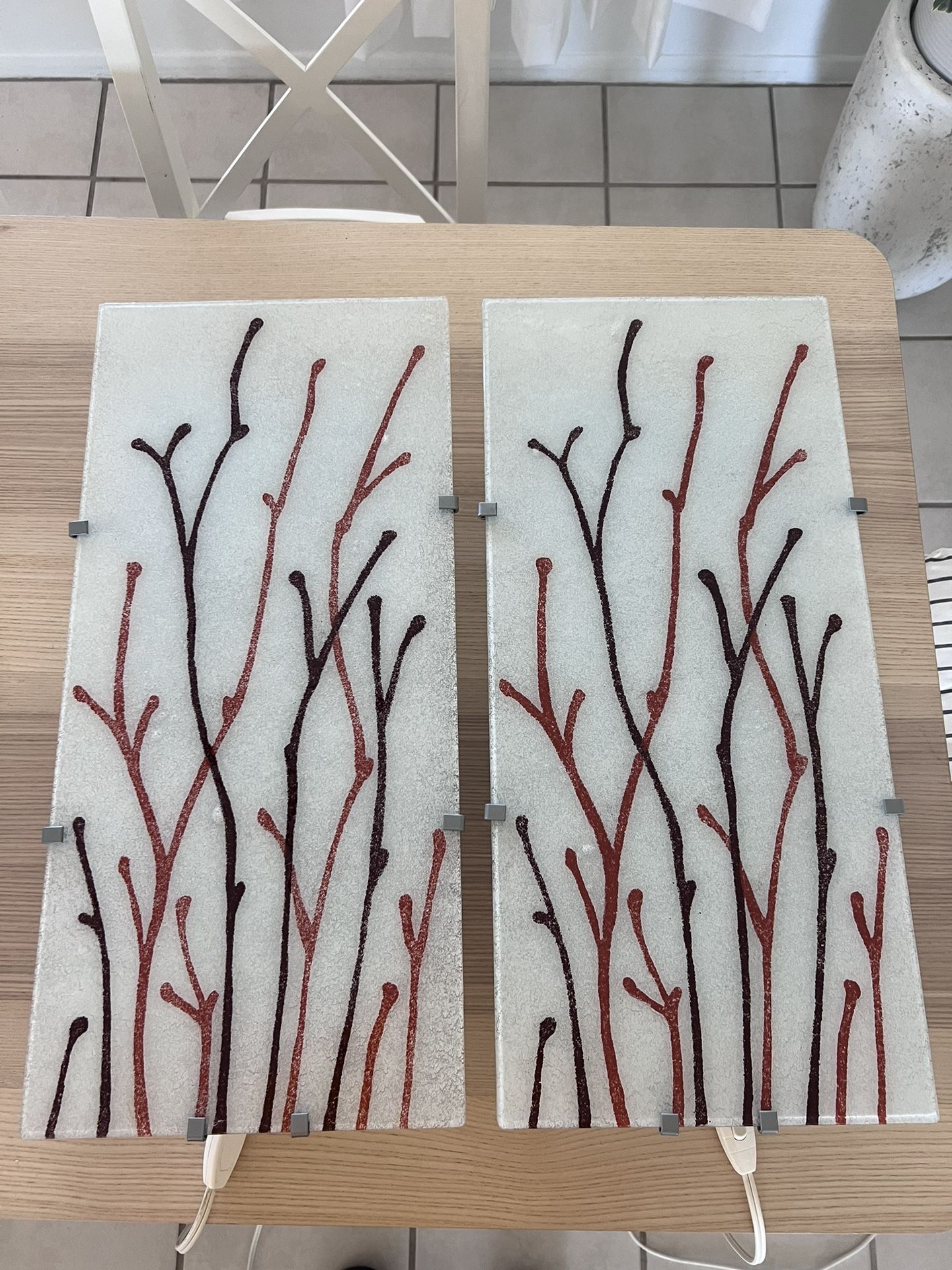 Vintage Ikea Gyllen Mountable Wall Glass Lamps Decor Lighting