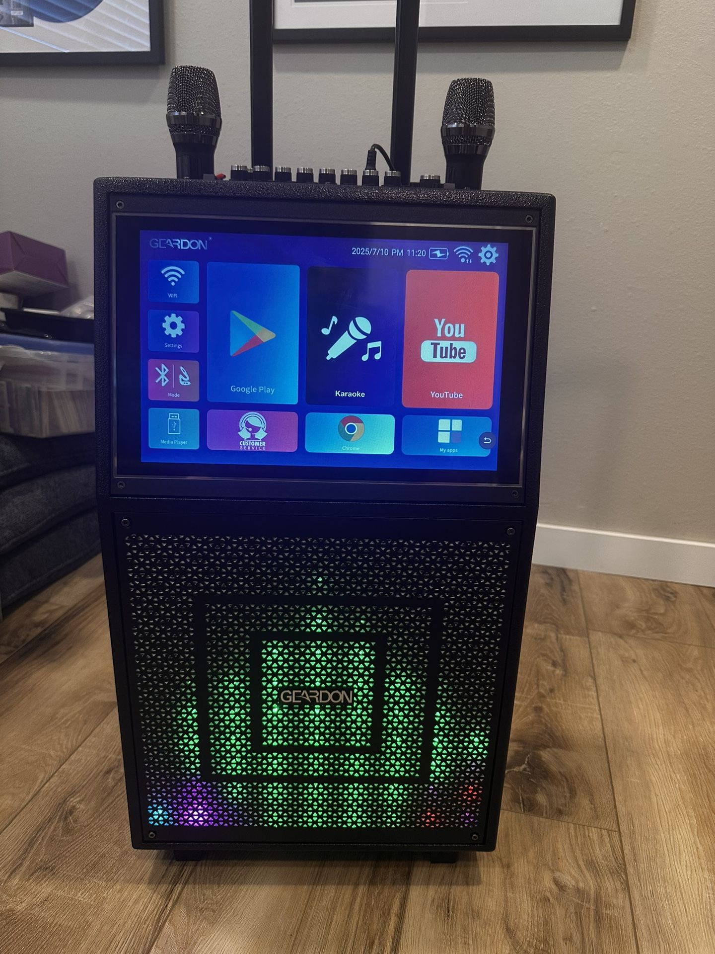 Karaoke Touch Screen Portable Battery Power Like New