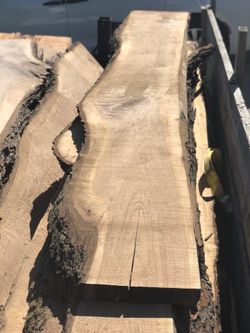 Walnut live edge slabs