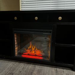 TV Stand With fireplace and heater