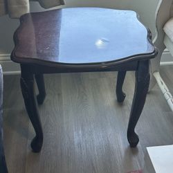 Carved End Table $10