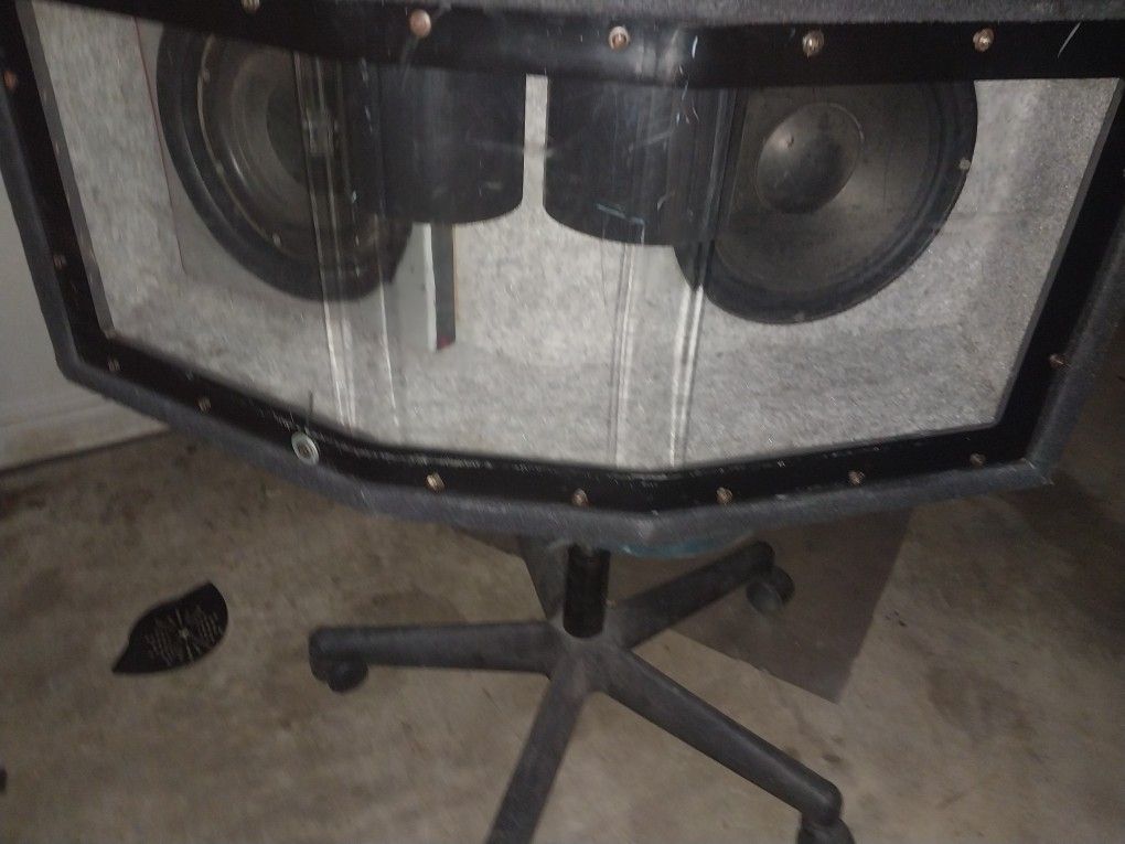 Dual Sub Box With 2  Speakers
