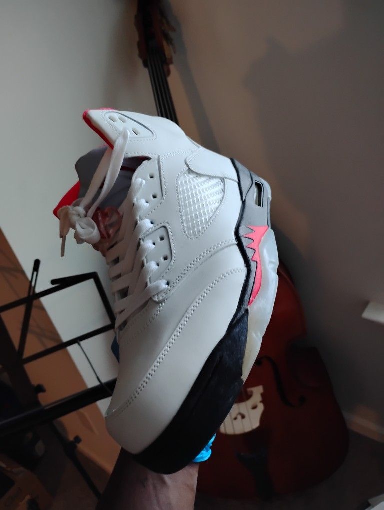 Jordan 5 Retro White Fire Red Size 11.5