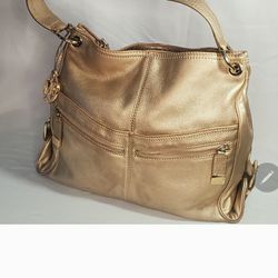 Michael Kors Gold Metallic Handbag 