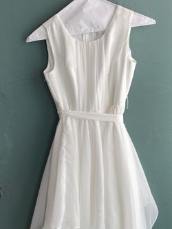 Girl White Dress Size 12