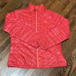 The North Face Woman Jacket Puffers Red Large 
