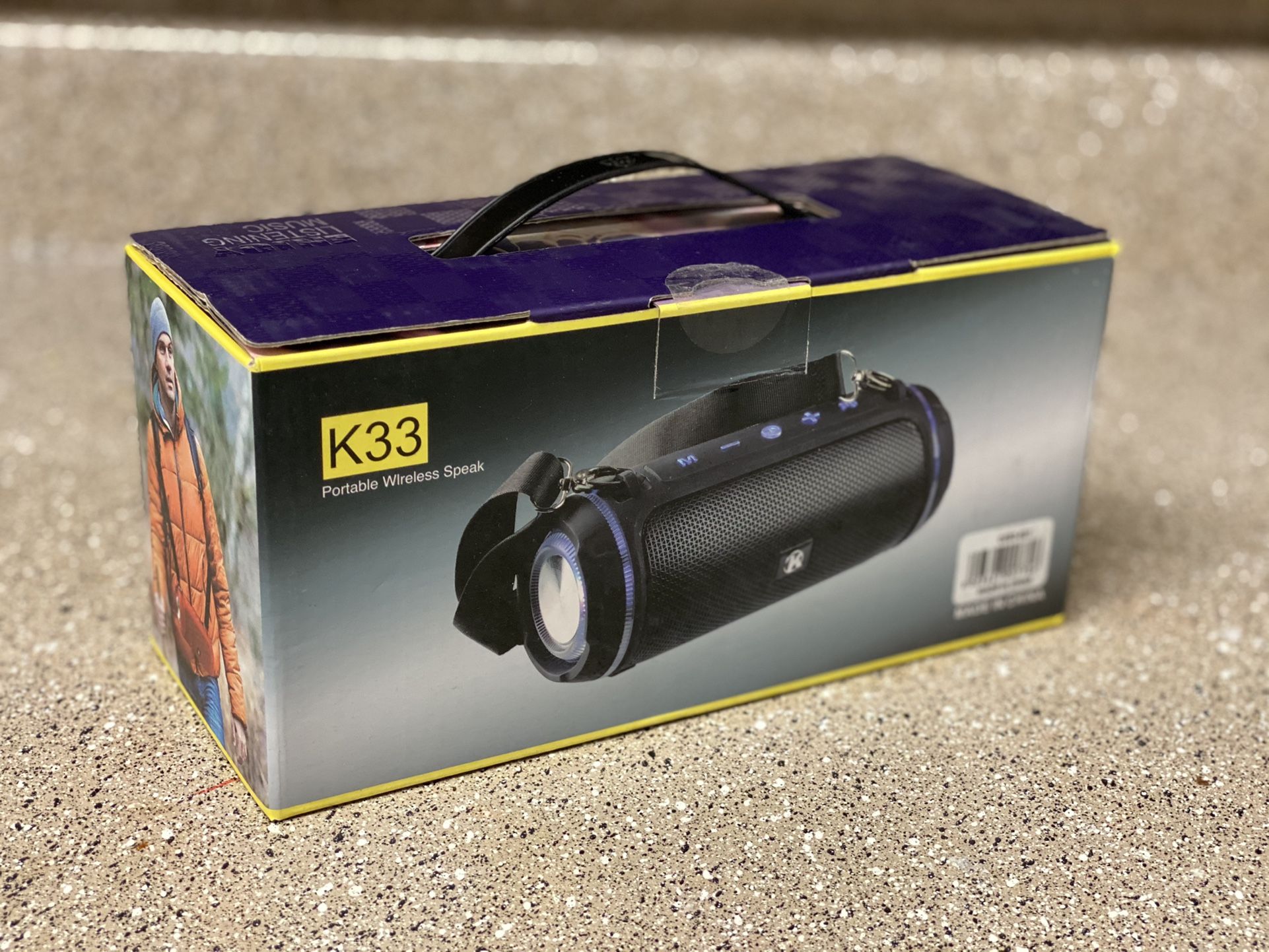 K33 Portable Waterproof Camo Bluetooth Speaker Wireless Bass