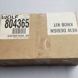 Wolf Gas Range Black Knob Kit (new)