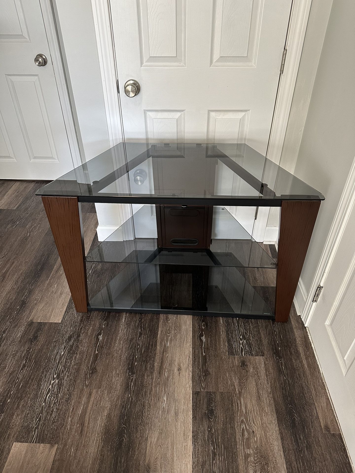 TV Stand- Glass Shelves