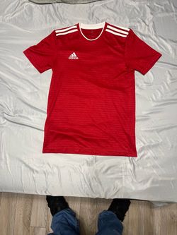 Red adidas shirt I don’t wear size small