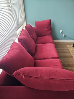Red couch/sofa -Ikea