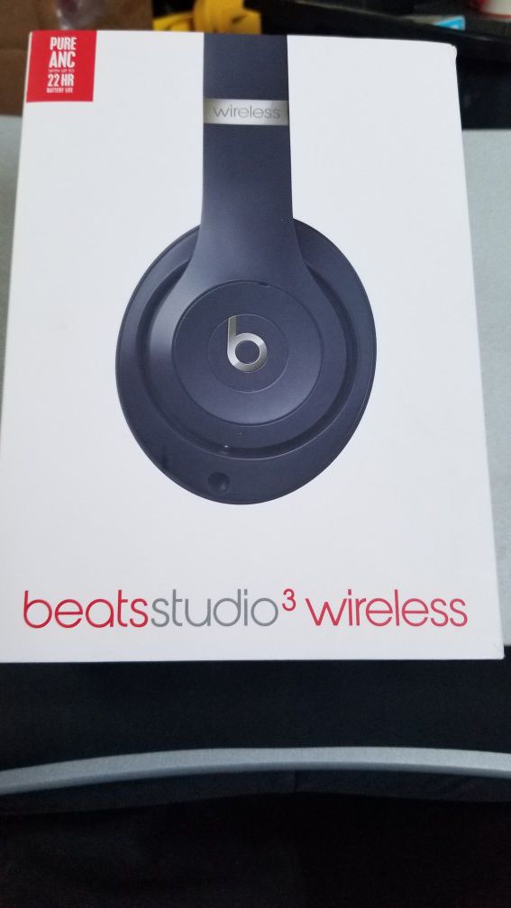 Beats Studio 3 Wireless Headphones Noise Cancelling Over Ear Bluetooth Headset Apple Android Samsung Windows
