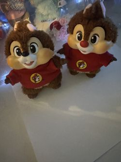 authentic Mickey cute together keychain chip and dale