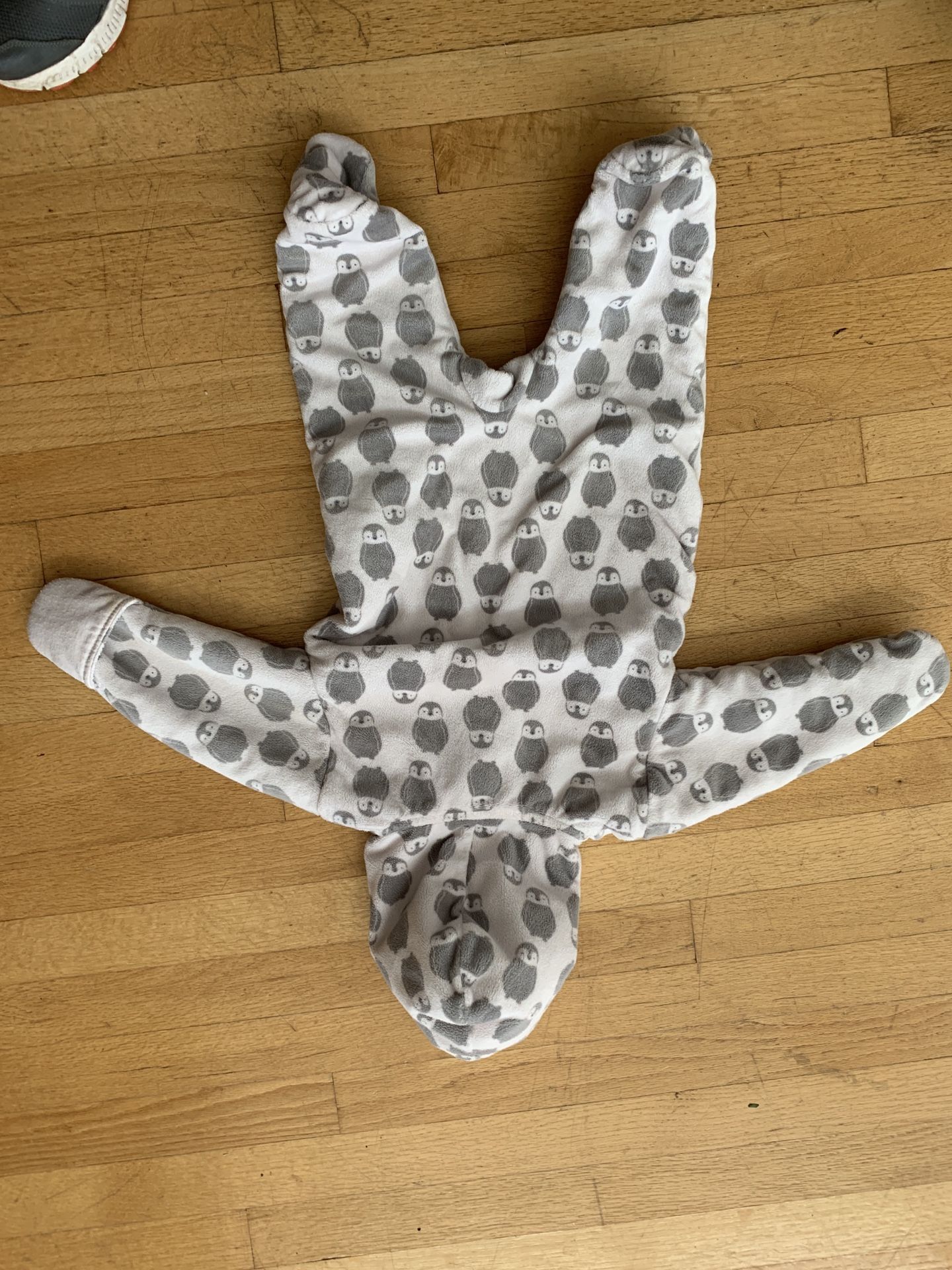 Carter’s fleece bunting with owls 9-12 month size