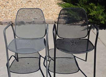 Metal patio chairs
